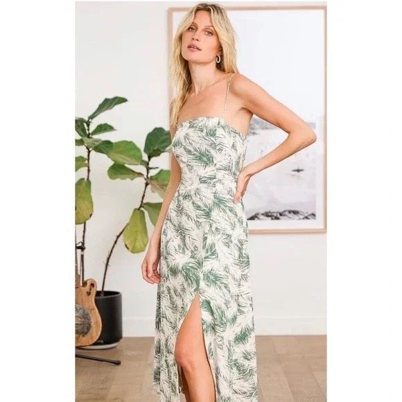 Lulus tropical midi a line dress size XS m12 - Picture 1 of 5